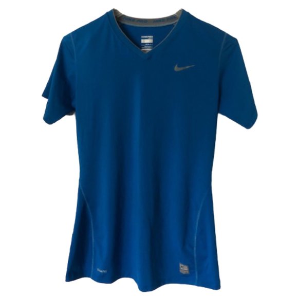 Cobalt Nike Pro SS Athletic Tee/Baselayer EUC - M - Picture 1 of 8